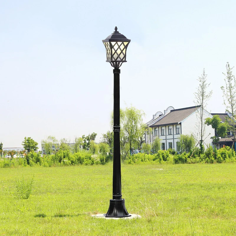 1.8M European Garden Street Lamp Outdoor Waterproof Single-Head High-Pole Landscape Lamp - Image 5
