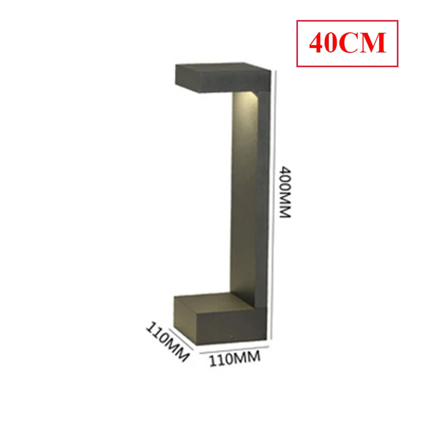 10W Outdoor LED Garden Path Lights Aluminum LED Landscape Bollards Light LED Standing Post Light for Garden Backyard Lawn Decor - Image 10