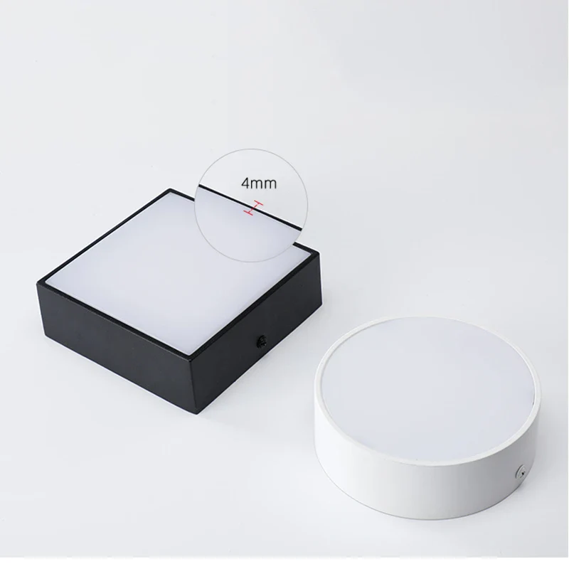 1PCS Black Light White Light Surface Mount LED Panel Bulb Round Square 16w 24w 30w LED Ceiling Light Down Light AC110v-220V - Image 2