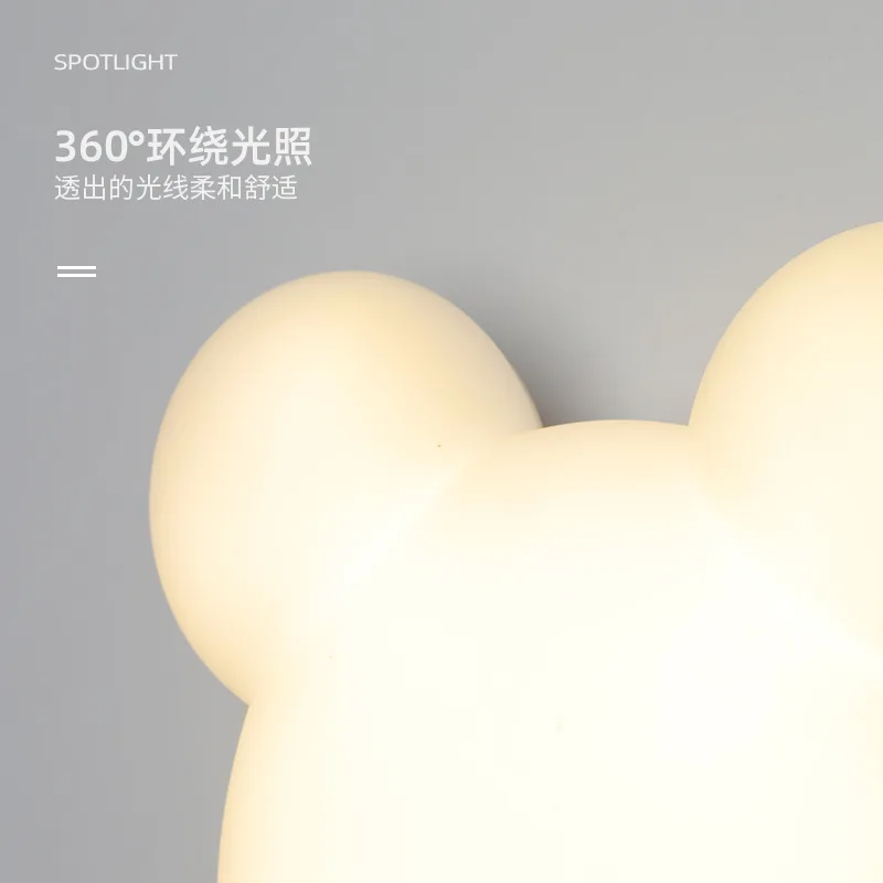 2022 New Wall Lamp Modern Led Bear Wall Light for Home Bedside Lamp Creative Children's Room Background Wall Nursery Aisle Lamps - Image 4