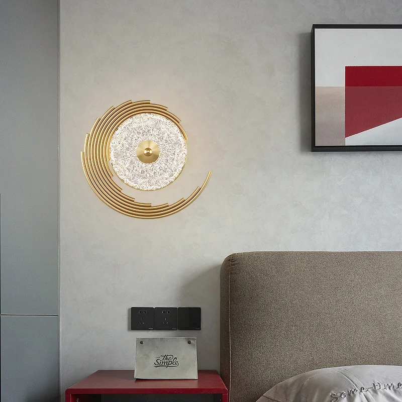 2022 New Year Decoration Wall Lamp Golden Luxury Creative Wall Sconces Nordic Background Wall Bedside Lamp Scandinavian Light - Image 9