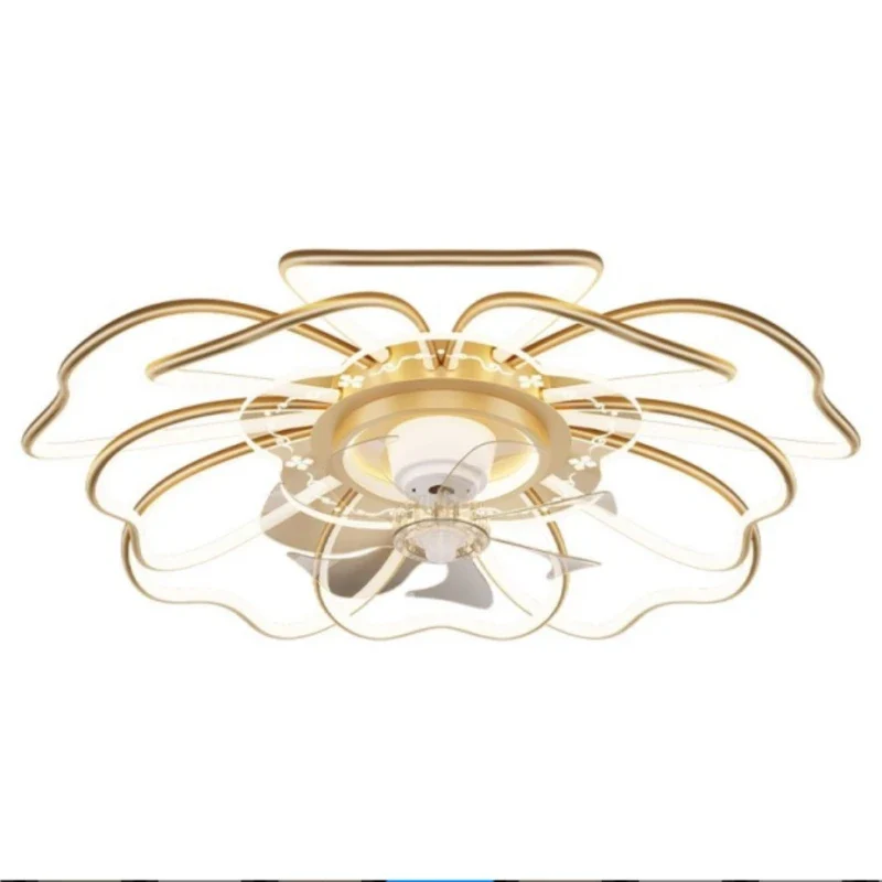 2023 Modern LED Chandelier Fixtures New Chinese Style Ceiling Fan Simple Rose Gold Living Room Chandelier - Image 6