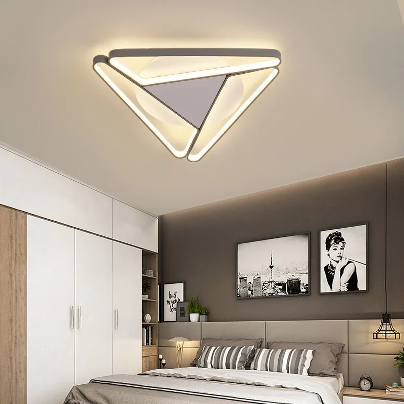 2023 Modern Triangular Aluminum LED Chandelier, Living Room Bedroom Chandelier, Home Decoration Kitchen Chandelier - Image 3