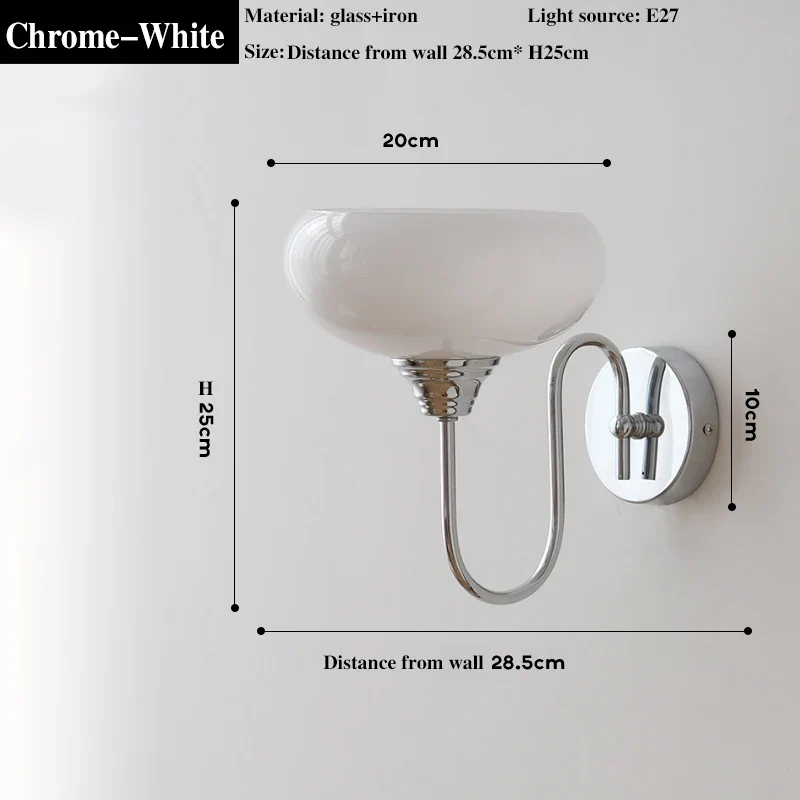 2024 Bauhaus Medieval Modern French Bedroom, Study Room, Living Room Chandelier Designer Nordic Retro Wall Lamp - Image 7