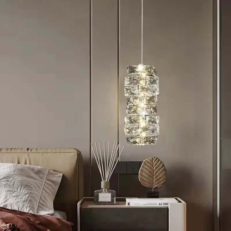 2024 Luxury K9 Crystals Chandelier Led Pendant Lights Steel Luxury Hanging Lamp Fixtures For Home decoration - Image 5