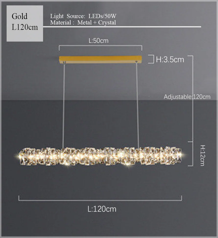 2024 Luxury K9 Crystals Chandelier Led Pendant Lights Steel Luxury Hanging Lamp Fixtures For Home decoration - Image 9