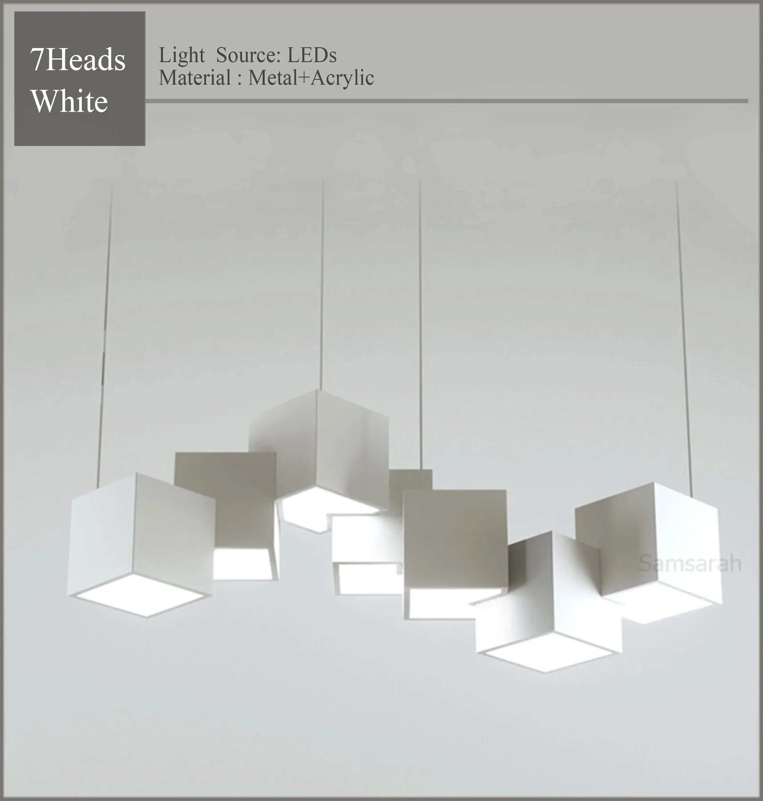 2024 Magic Cube Led Creative Pendant Light Ceilng Hanging Lamp for Dining Room Living Room Light Fixture Samsarah Lighting - Image 10