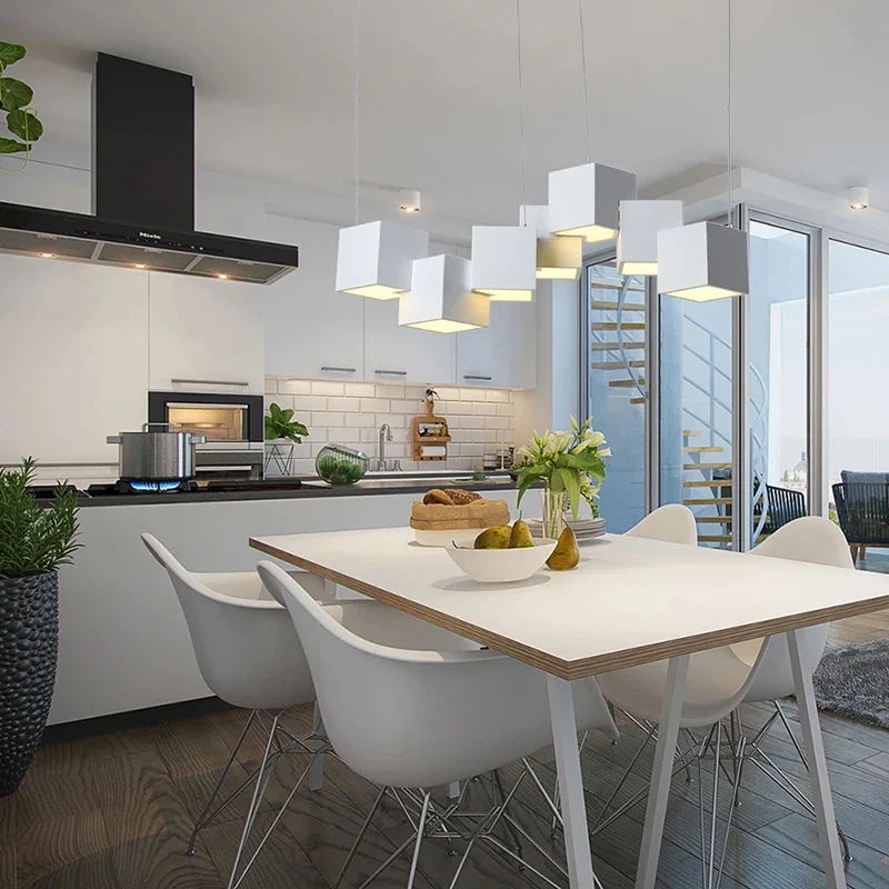 2024 Magic Cube Led Creative Pendant Light Ceilng Hanging Lamp for Dining Room Living Room Light Fixture Samsarah Lighting - Image 2