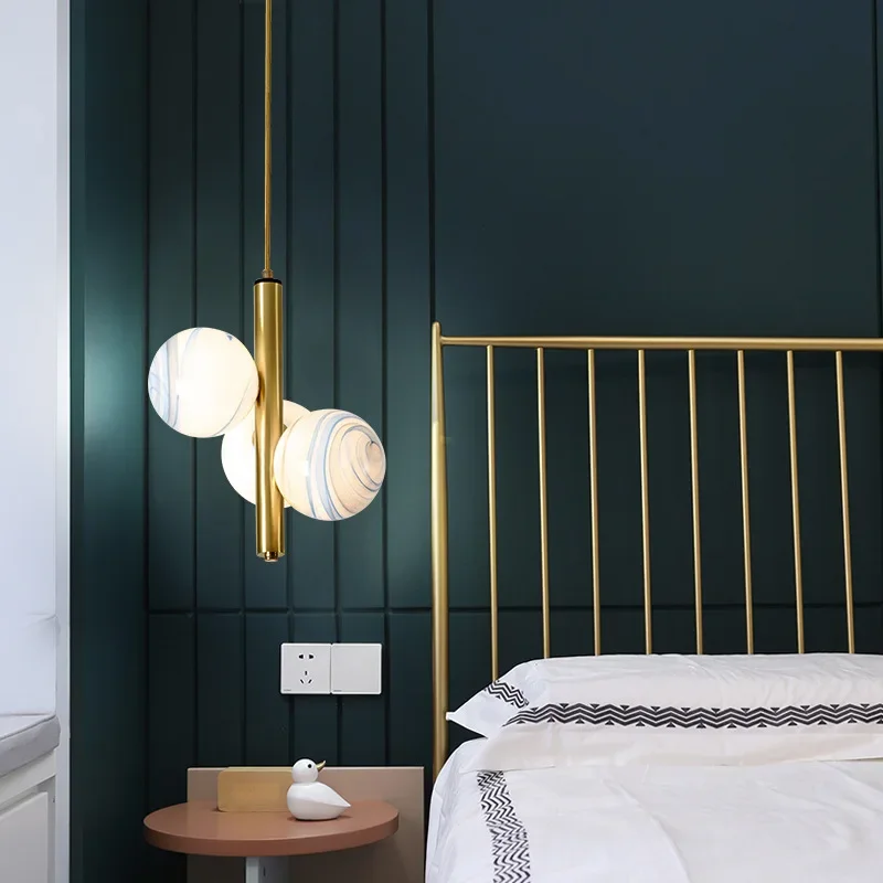 2024 Modern LED Chandelier droplight Modern Nordic Style Ceiling Hanging lamp Dining Room Bedroom Bedside Pendant Lamp - Image 4