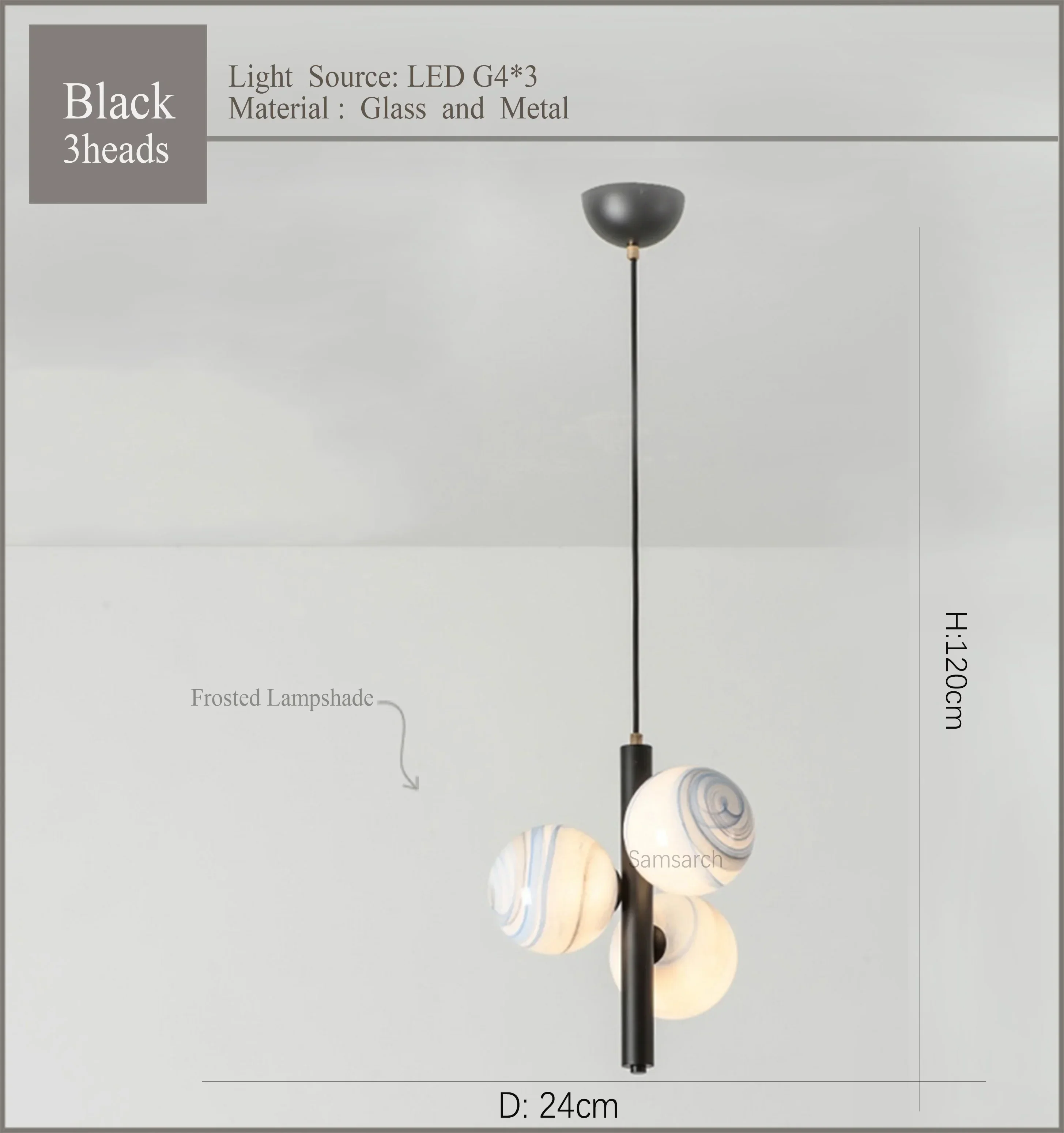 2024 Modern LED Chandelier droplight Modern Nordic Style Ceiling Hanging lamp Dining Room Bedroom Bedside Pendant Lamp - Image 9