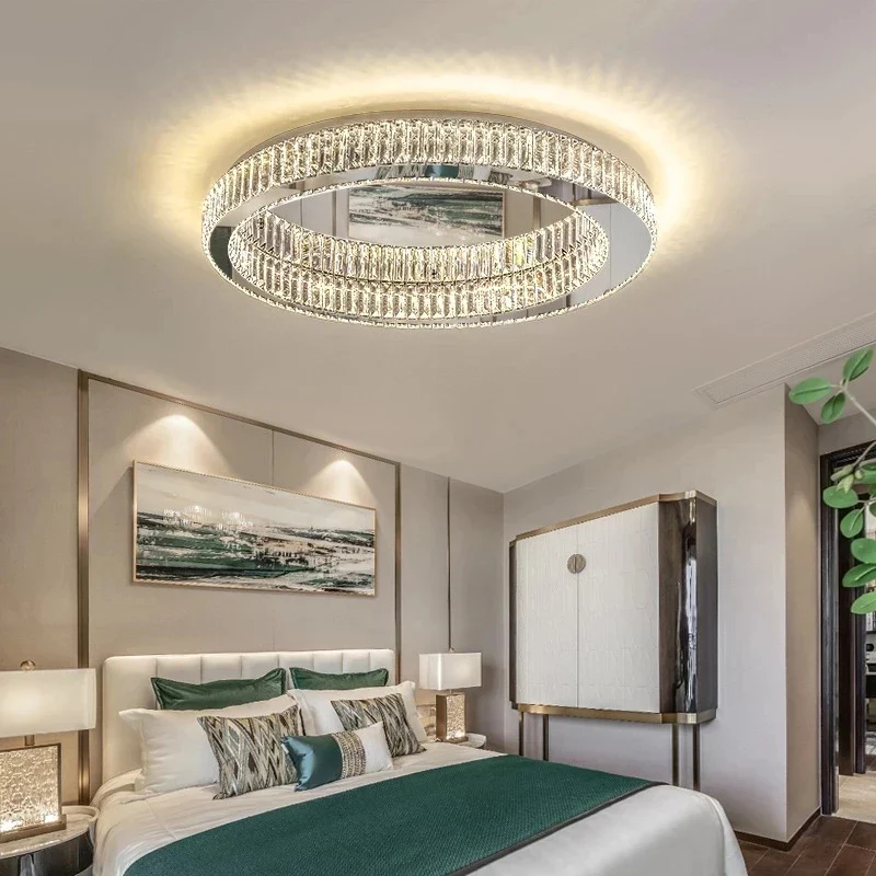 2024 Originality Personality Luxury Crystal Chandelier Lighting For Living Room Bedroom Study Crystal Ceiling Lamp - Image 4