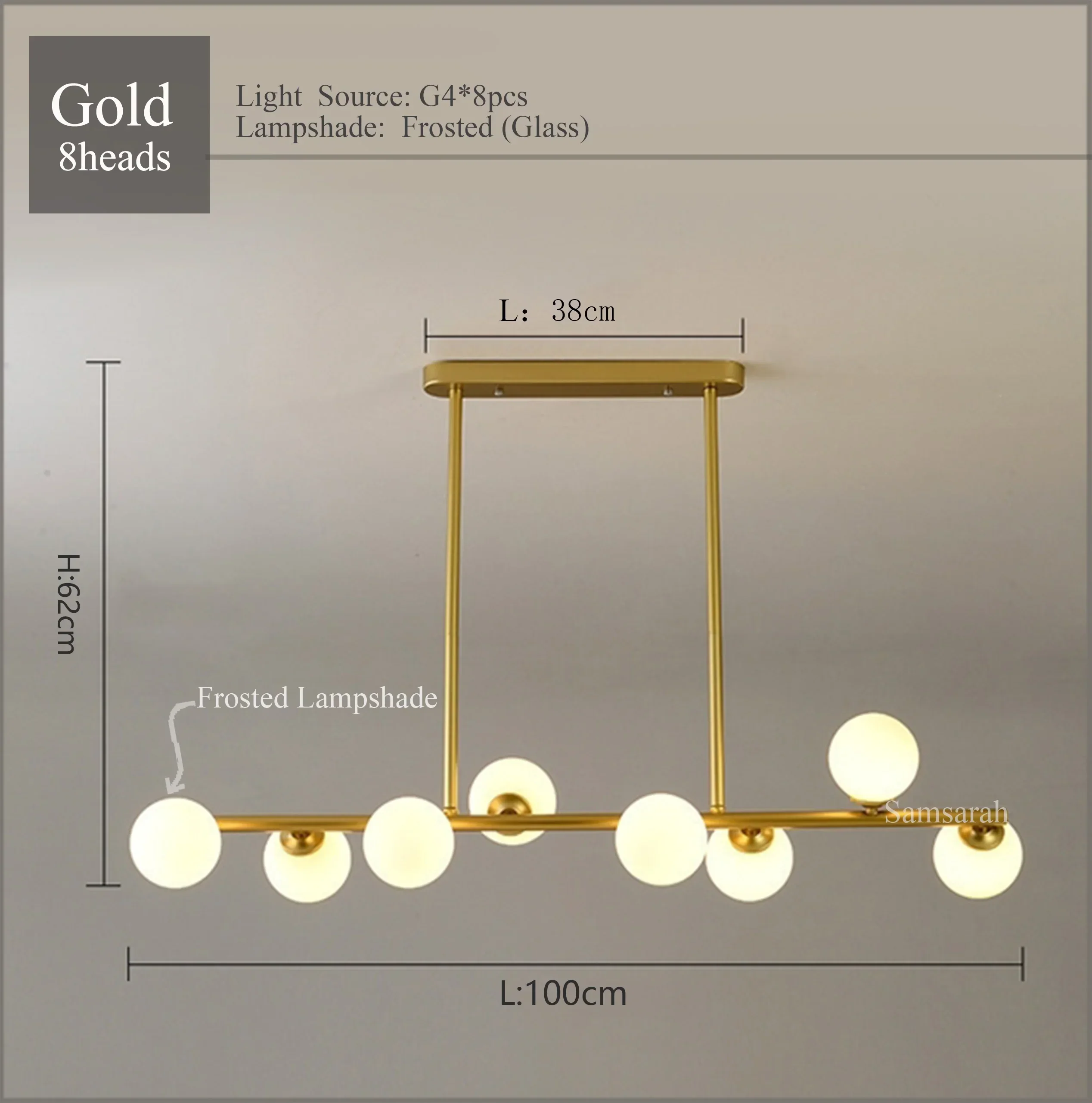 2024Modern LED Chandelier Black and Gold Long Glass Ball Chandeliers for Living Room Dinning Room Lustre,Samsarah Lighting - Image 17