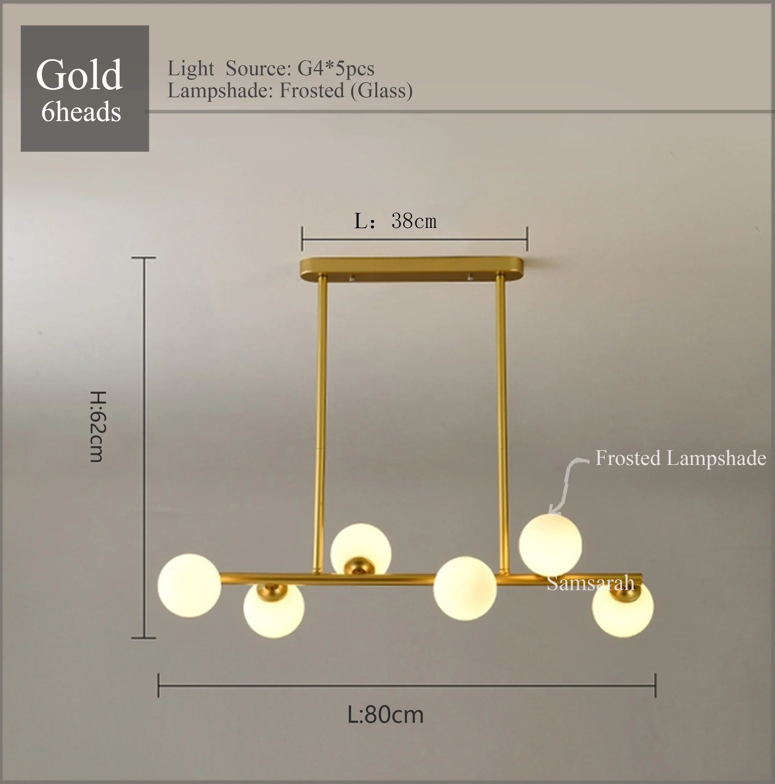 2024Modern LED Chandelier Black and Gold Long Glass Ball Chandeliers for Living Room Dinning Room Lustre,Samsarah Lighting - Image 7
