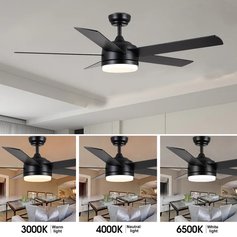 3 Blade Silent Motor 52 Inch High Wind Ceiling Light With Suitable For LED Ceiling Fan Remote Control In Living Room And Dining - Image 3