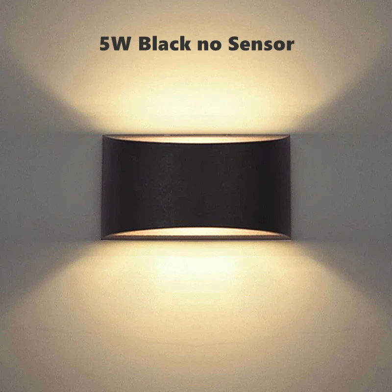 5W 7W COB LED Outdoor Wall Lamps PIR Motion Sensor Aluminum Porch Garden Corridor Light Up and Down Lighting Indoor Sconce Light - Image 11