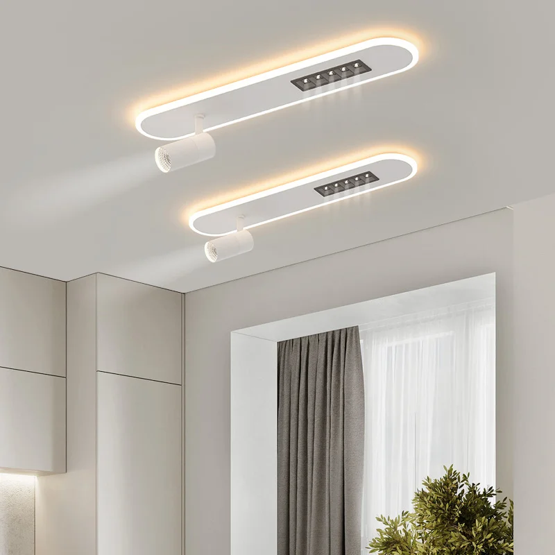 A New Type Of Nordic Long Strip Household LED Chandelier, Used For Living Rooms, Bedrooms, Halls, Balconies, Spotlights, And - Image 4
