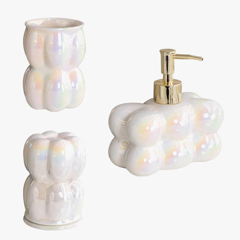 accessoires de bain en céramique pour une salle élégante - Image 2