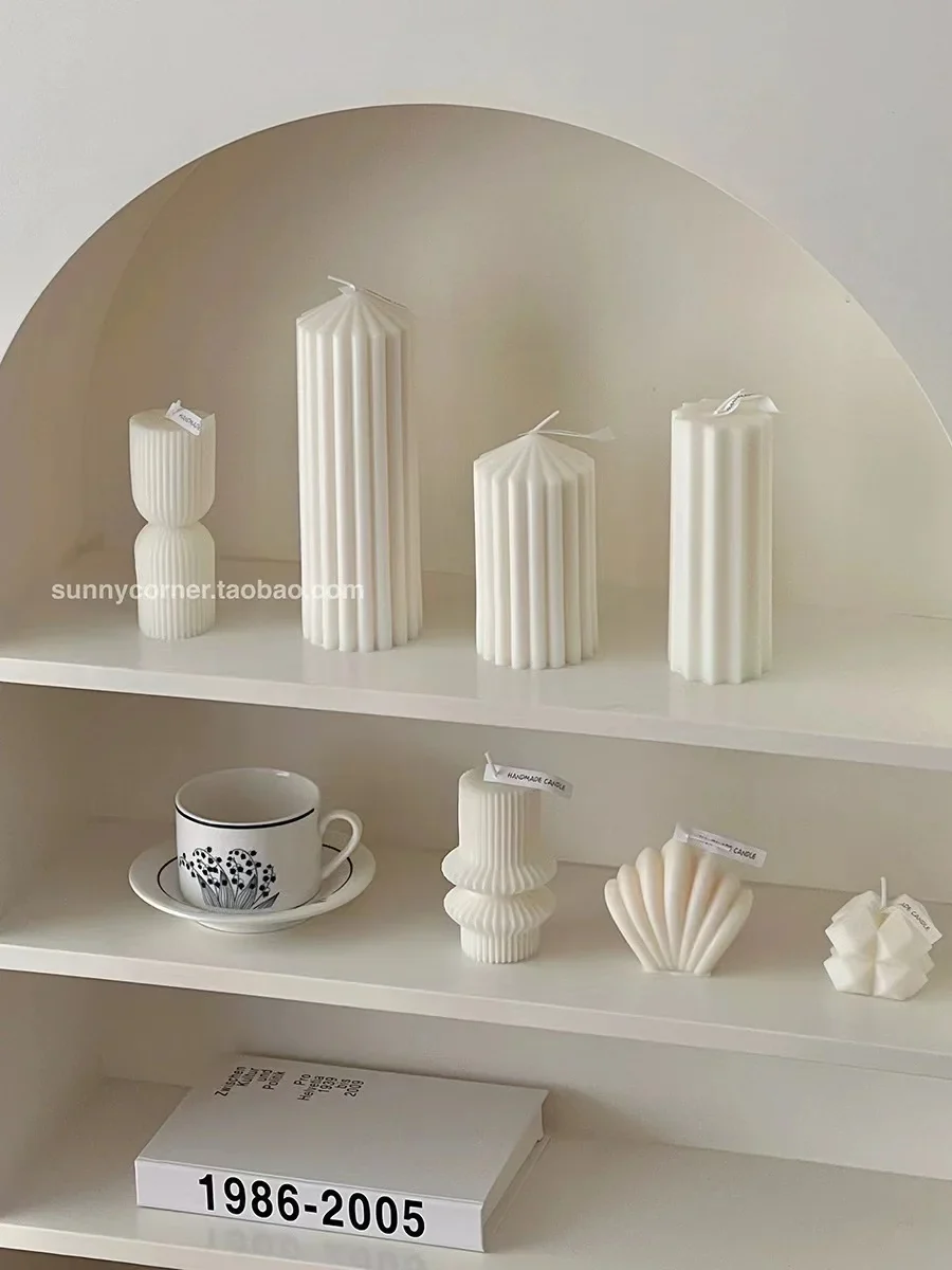 accessoires de décoration moderne bougies parfumées géométriques de luxe - Image 3