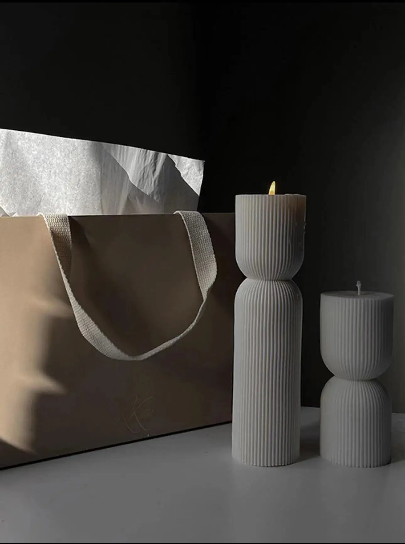 accessoires de décoration moderne bougies parfumées géométriques de luxe - Image 4