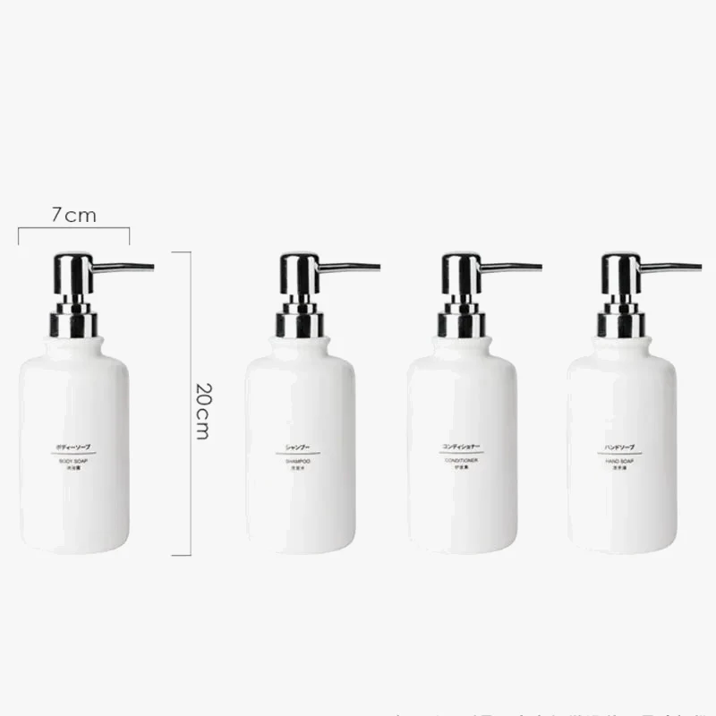 accessoires de salle de bain en céramique blanche design nordique - Image 6