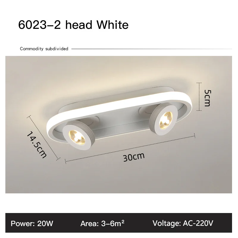Acrylic Strip LED Chandelier With Spotlight, Used For Living Room, Bedroom, Lighting Fixtures, Kitchen Decoration, Black - Image 8