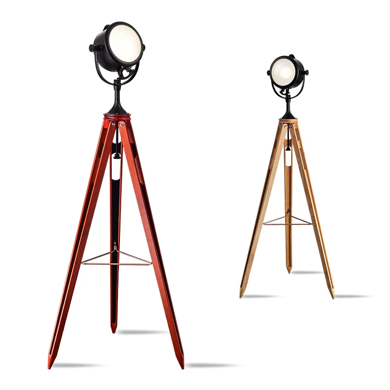 American style retro industrial wind, personality, creativity, bedroom, living room, study, Navy, modern three tripod floor lamp - Image 6