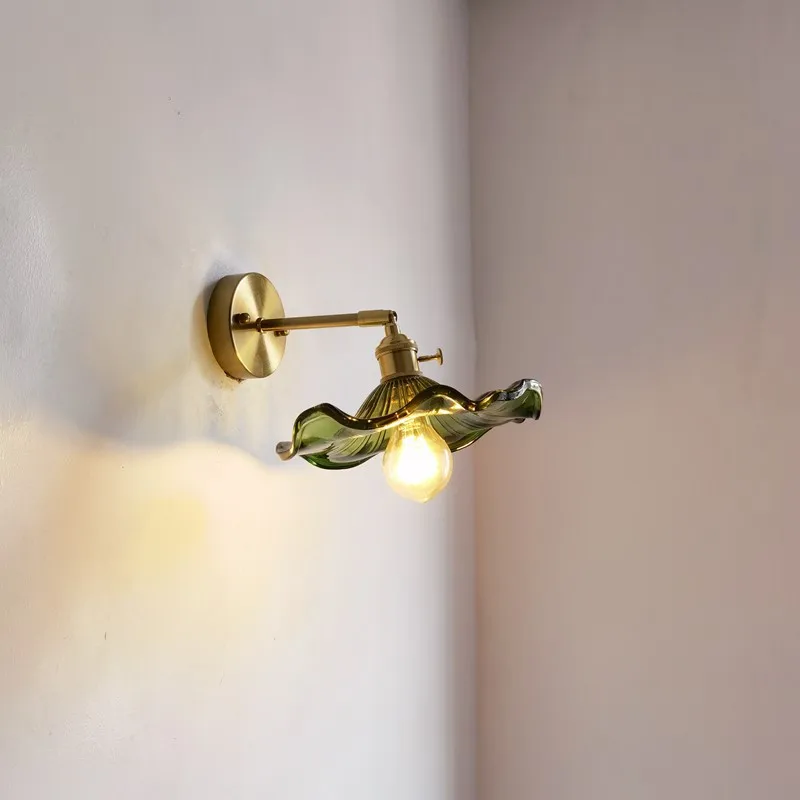American Vintage Glass Wall Sconce Light Fixtures with E27 Led Lamp - Image 5