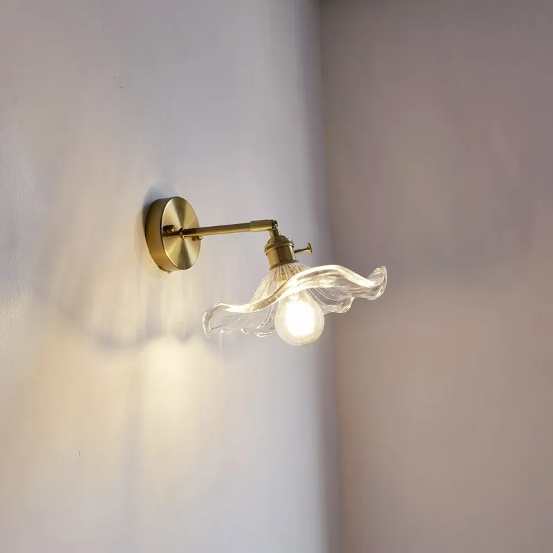 American Vintage Glass Wall Sconce Light Fixtures with E27 Led Lamp - Image 6