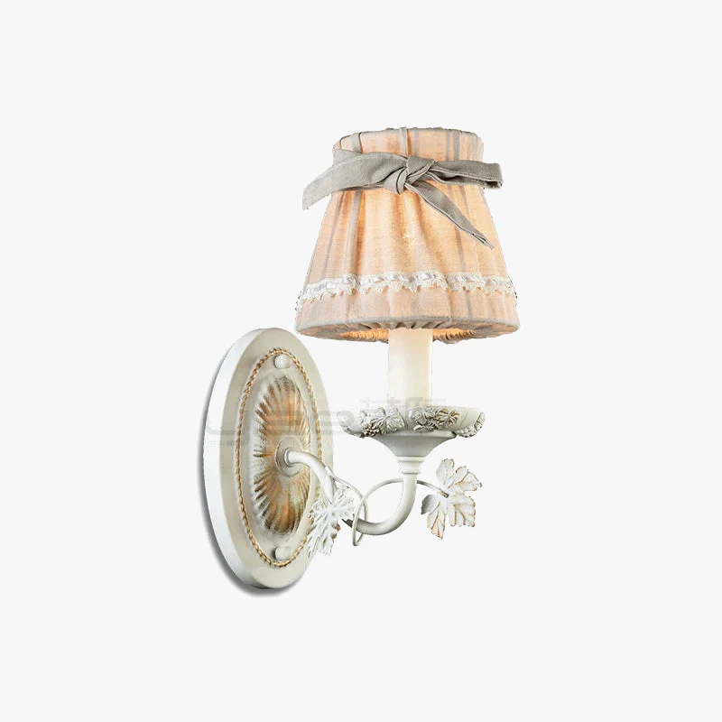 applique murale à led avec housse en tissu et nœud pour chambre enfant - Image 5