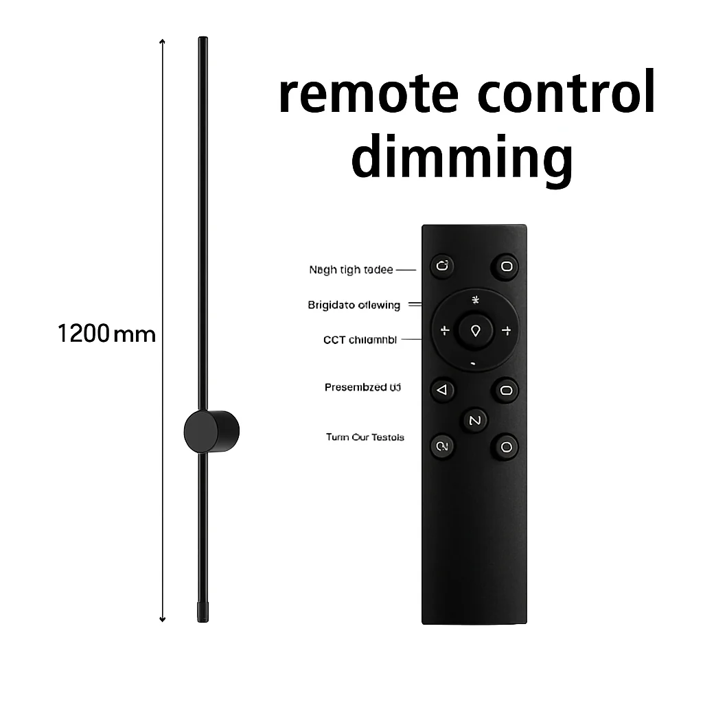 applique murale à led avec télécommande et variateur moderne - Image 15