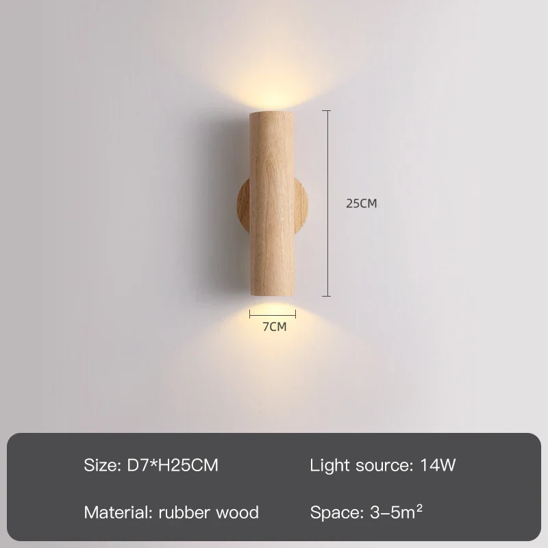applique murale à led en bois pour décoration intérieure moderne - Image 8
