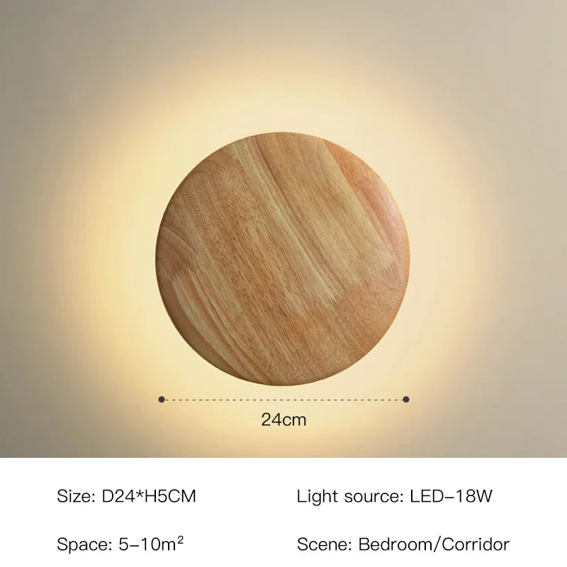 applique murale à led en bois pour décoration intérieure moderne - Image 9