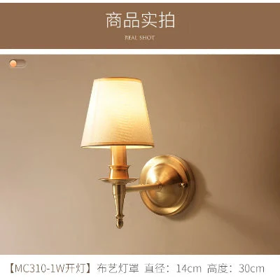 applique murale américaine à 2 bras en cuivre led traditionnelle pour décoration artistique - Image 5