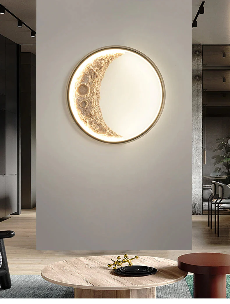 applique murale art créatif croissant lune décoratif moderne - Image 6