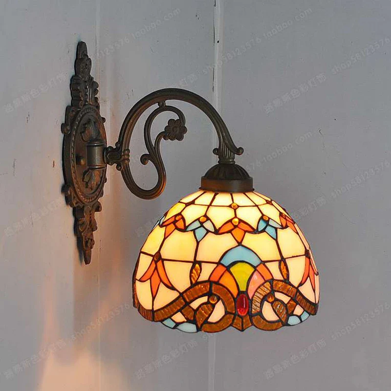 applique murale baroque américaine style tiffany pour éclairage décoratif - Image 4