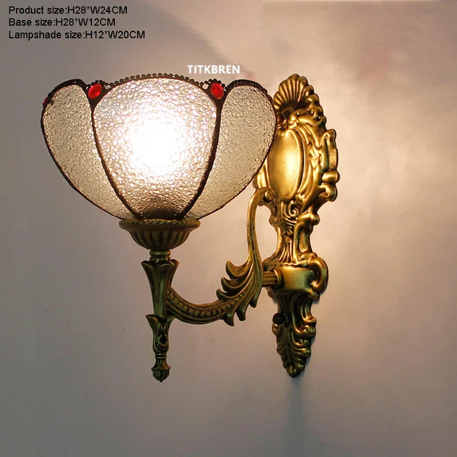 applique murale baroque en verre teinté à fleurs turques - Image 11