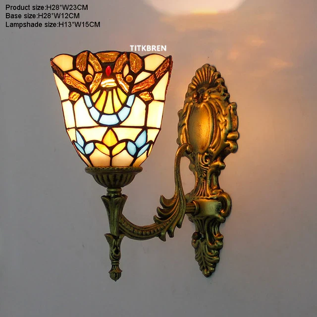 applique murale baroque en verre teinté à fleurs turques - Image 18