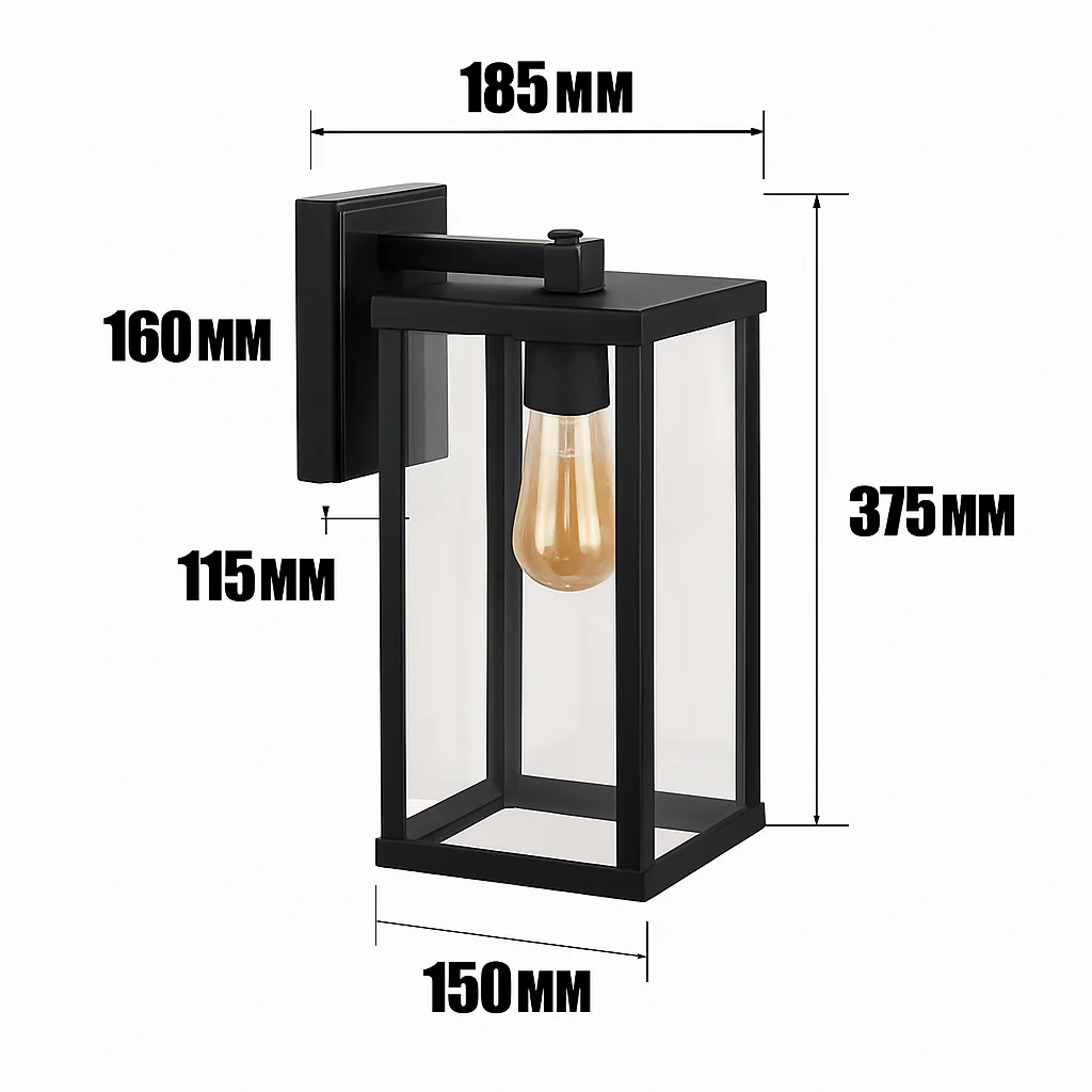 applique murale carrée en aluminium pour éclairage extérieur décoratif - Image 8