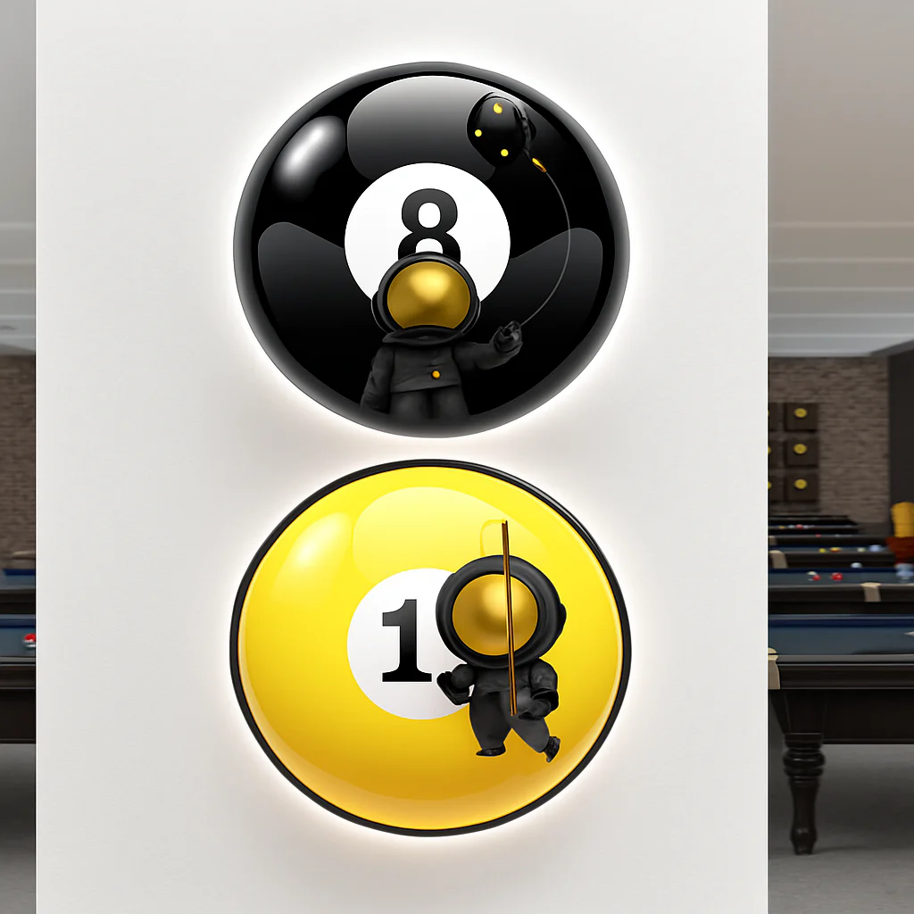 applique murale créative pour salle de billard et décoration intérieure - Image 2
