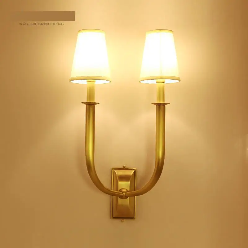 applique murale décorative à deux têtes avec miroir lumineux à led - Image 4