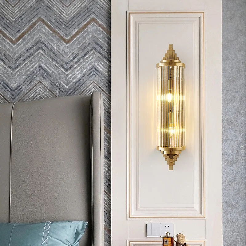applique murale en acier inoxydable et cristal design moderne - Image 2