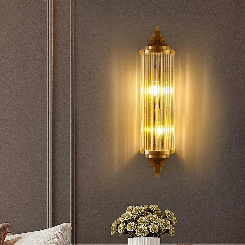 applique murale en acier inoxydable et cristal design moderne - Image 4