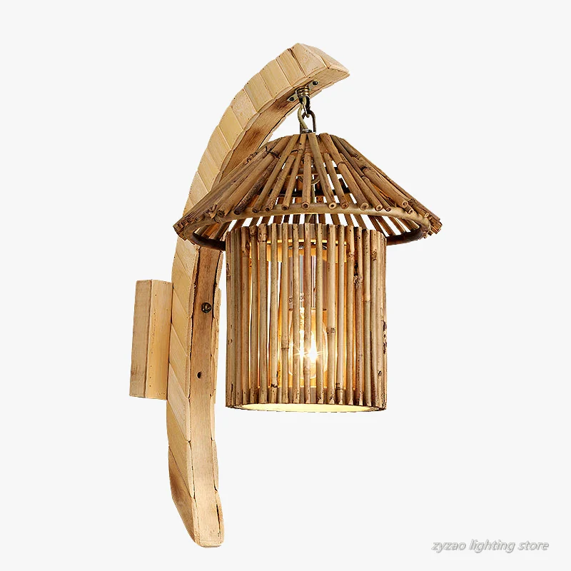 applique murale en bambou style japonais pour restaurant et bar - Image 5