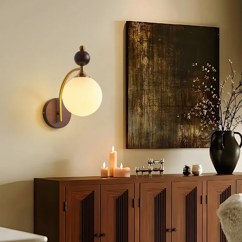 applique murale en bois et verre pour intérieur moderne - Image 5