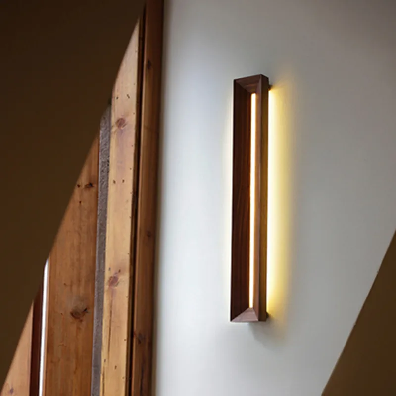 applique murale en bois moderne pour éclairage intérieur - Image 5