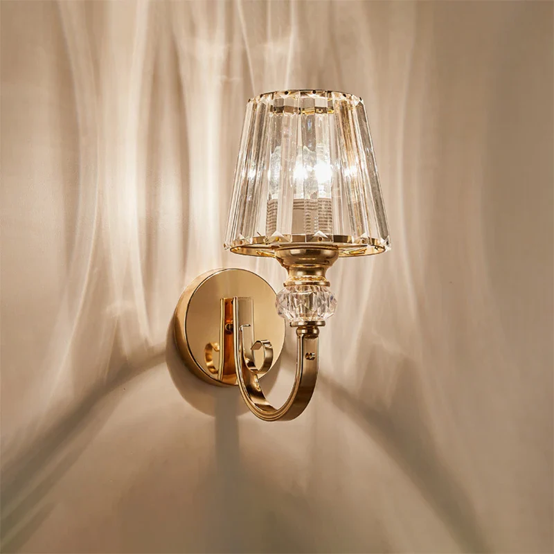 applique murale en cristal luxe design moderne nordique à led - Image 3