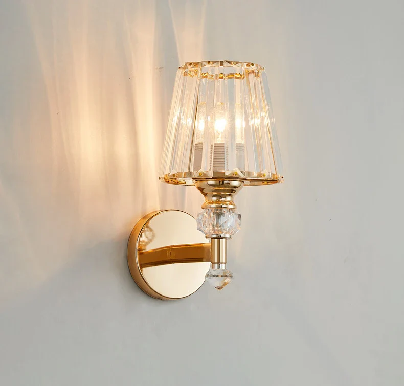 applique murale en cristal luxe design moderne nordique à led - Image 9