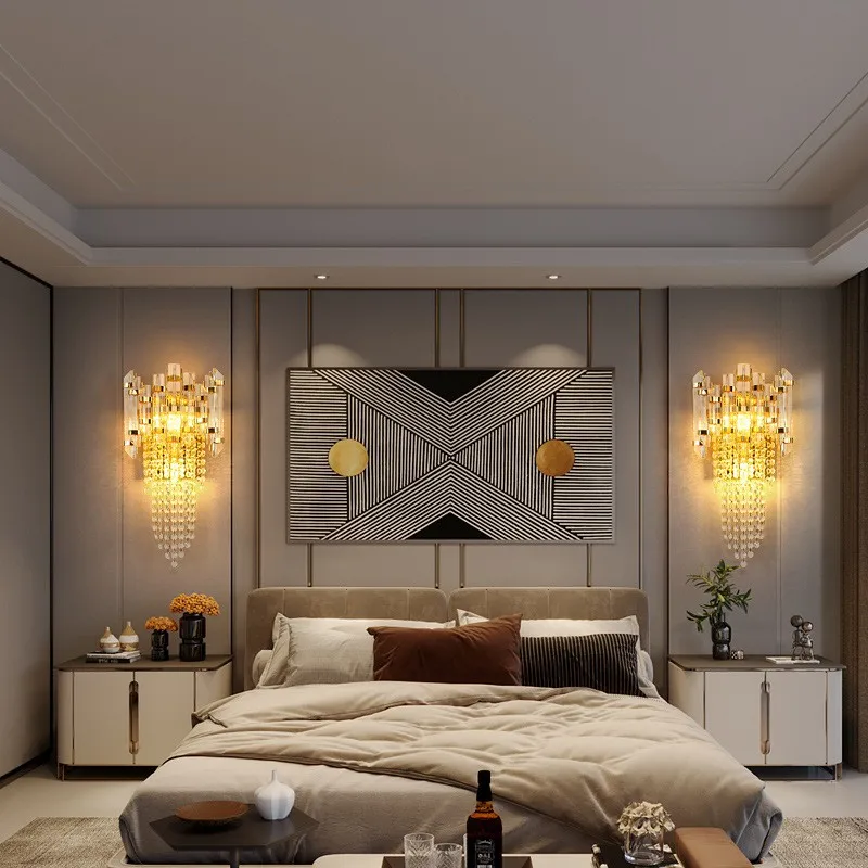 applique murale en cristal moderne luxe style nordique pour intérieur élégant - Image 2