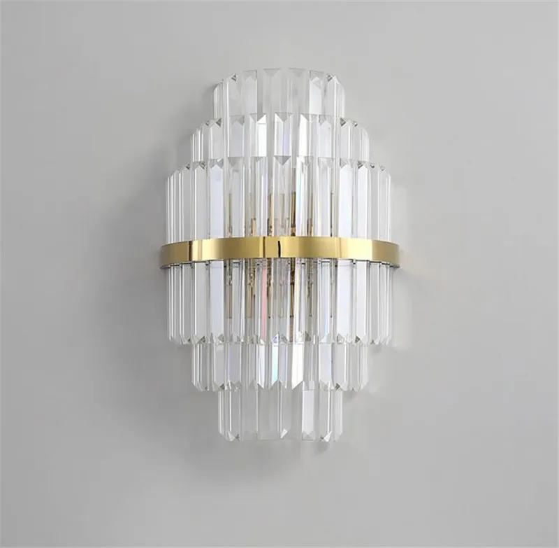applique murale en cristal style européen moderne pour intérieur décoratif