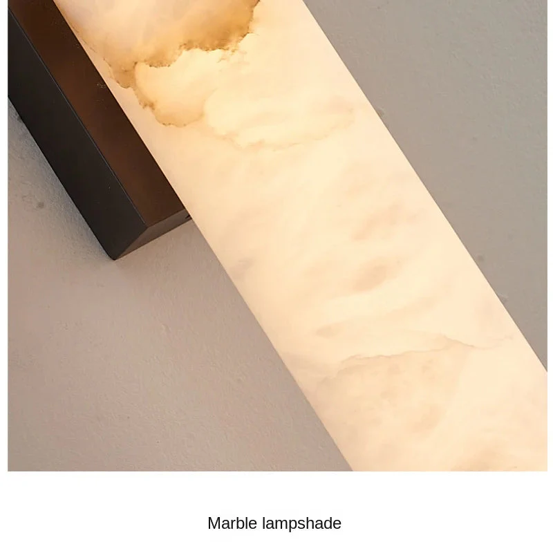 applique murale en marbre naturel avec éclairage led en cuivre - Image 5